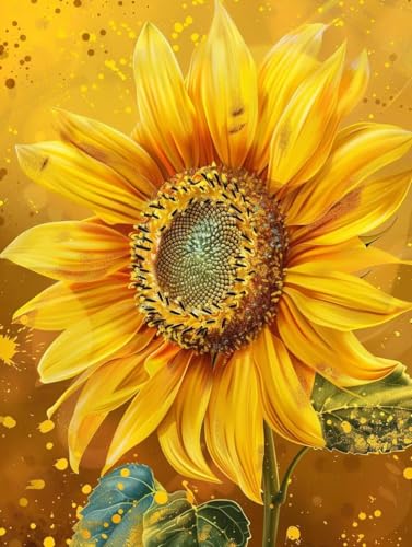 Broderie Diamant Tournesol Grand Format pour Créer un Intérieur Lumineux