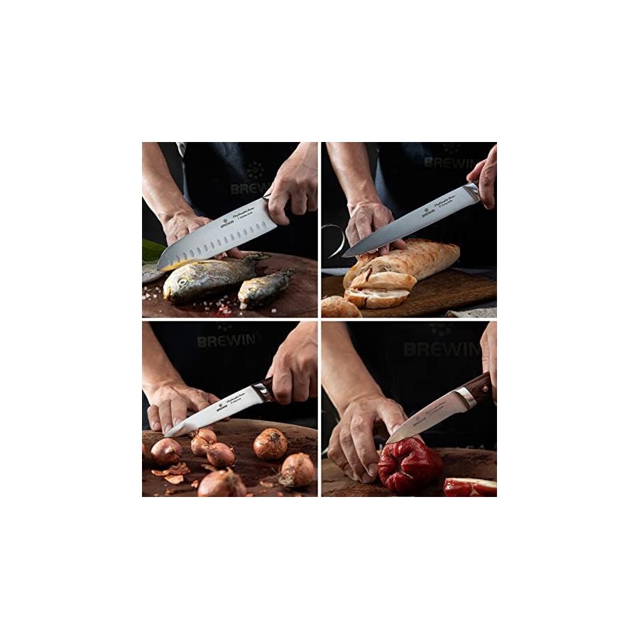 Brewin-CHEFILOSOPHI-Chef-Knife-Set-5-PCS-with-Elegant-Red-Pakkawood-Handle-Ergonomic-DesignProfessional-Ultra-Sharp-Kitchen-Knives-for-Cooking-High-Carbon-Stainless-Steel-Japanese-Chefs-Knife Brewin CHEFILOSOPHI Japanese Chef Knife Set 5 PCS with Elegant Red Pakkawood Handle Ergonomic Design,Professional Ultra Sharp Kitchen Knives for Cooking High Carbon Stainless Steel