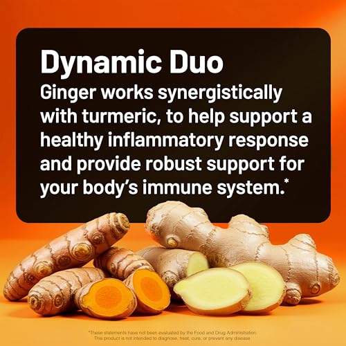 NatureWise Turmeric Curcumin + Ginger 2400mg Supplement, 90 Capsules - image 7