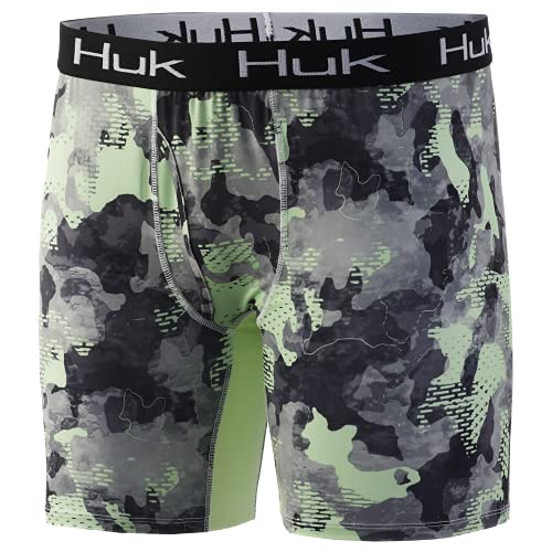 HUK Refraction Boxer Brief | Dry Fit Camo Boxers, New Superior, 3X-Large