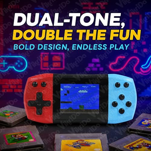 Image of VikriDA Portable Handheld Console 620 in 1 Games 3 Inch LCD Retro Handheld Game Player Video Console