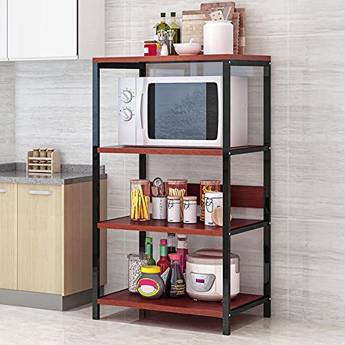 Multifunctionele Magnetron Keuken Plank, 4 Tier Keuken Opslag Kast Opslag Plank Metalen Frame Multilayer Magnetron Rek… - Image 5
