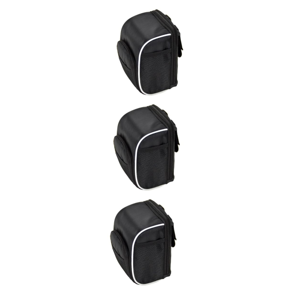Toddmomy Wallets 3 Piezas Bolsa De Tubo De Bicicleta Bolsa De Tubo Superior Bolsa De Manillar De Bicicleta Bolsa De Almacenamiento Delantera para Bicicleta Patineta Bolsa De Equipo Purse