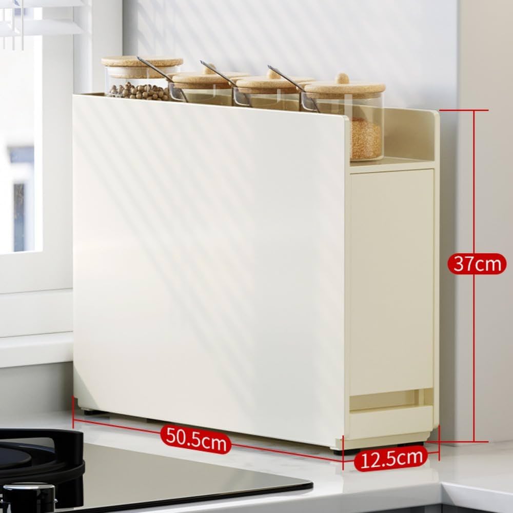 隠せる 引き出し式調味料ラック 50cm 3段 大容量 スパイス