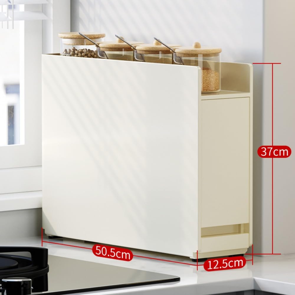 隠せる 引き出し式調味料ラック 50cm 3段 大容量 スパイスボトル省スペース 隠せる 引き出し式調味料ラック 50cm 3段 大容量 スパイス