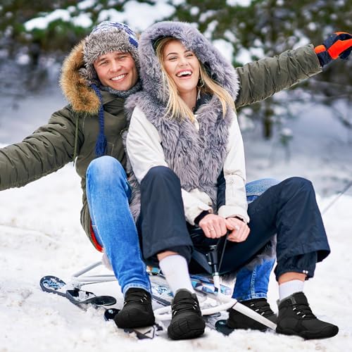 Image of Winter Hike Barefoot Boots Women, Snow Boots for Women | Winter Hike Barefoot Boots Women, Wide Toe Waterproof Hiking Non-Slip Ankle Shoes