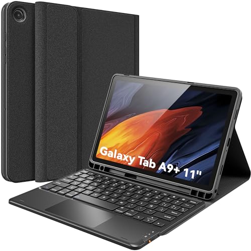 CHESONA Teclado Tablet Samsung A9 Plus, Inteligente touchpad, 2 Canales BT, Desmontable Magnético...
