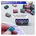 Tuxihapp 25PCS Micro Cartridge Fuses, 15A 20A 25A 30A 40A Slow Blow FMM Mcase Type Fuses, Car Square Micro Female Fuse, Multi Color Mini Box Shaped Fuse Assortment Kit for Car SUV Truck (25PCS)