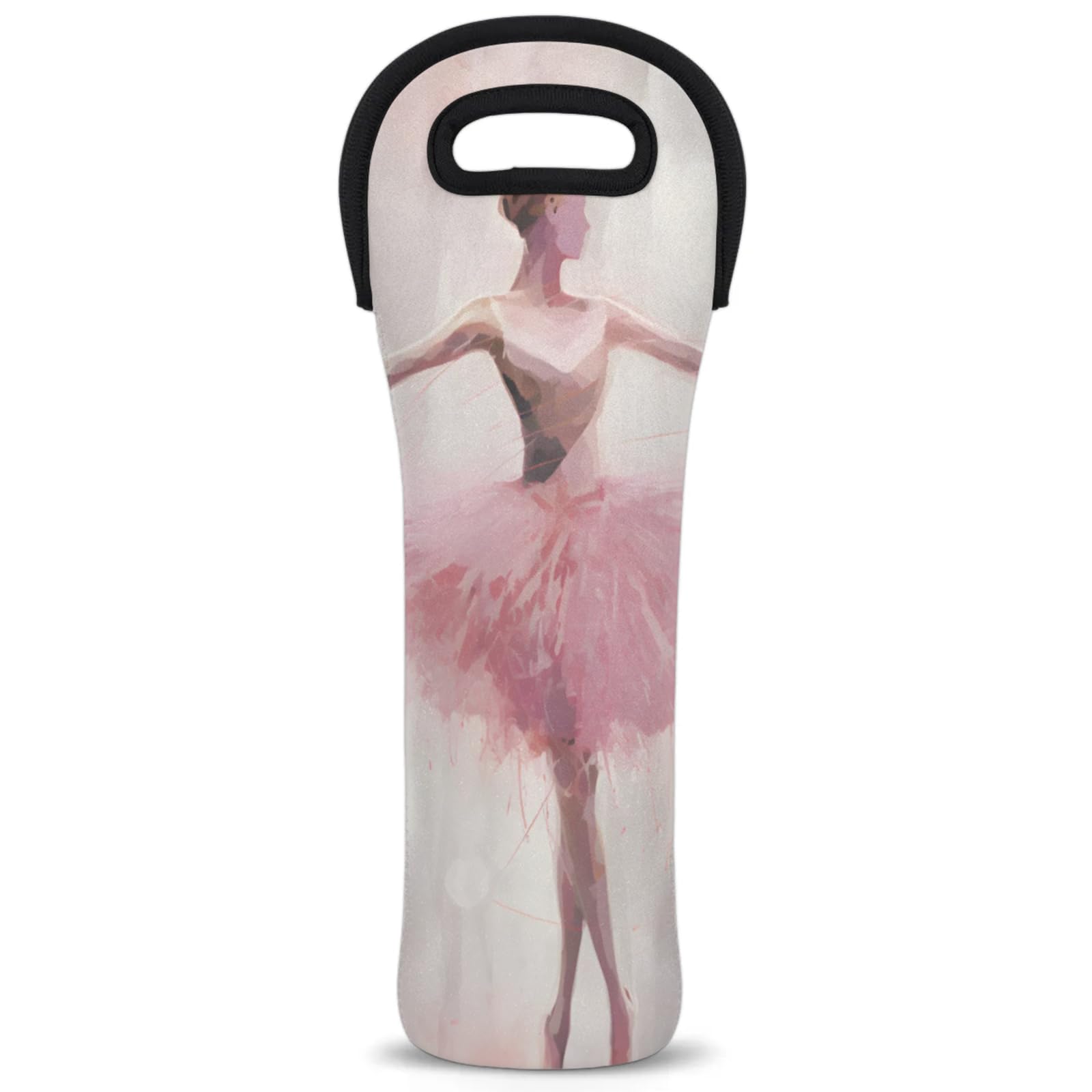 Neoprene Wine Tote Carrier Bag for Wine,Water, Champagne, Beer, Baby Bottles 15.6 x 5.1 Inches, Protective Wine Bag,Dancing