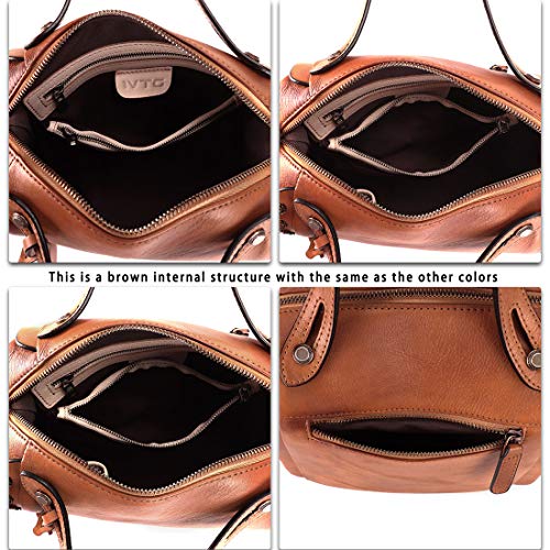 Genuine Leather Purses and Handbags for Women Vintage Handmade Fashion Leather Shoulder Bag Crossbody Satchel with Strap - Image 8