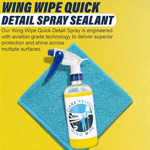 Plane Perfect Wing Wipe Spray Detallador 128 Oz miniatura 2