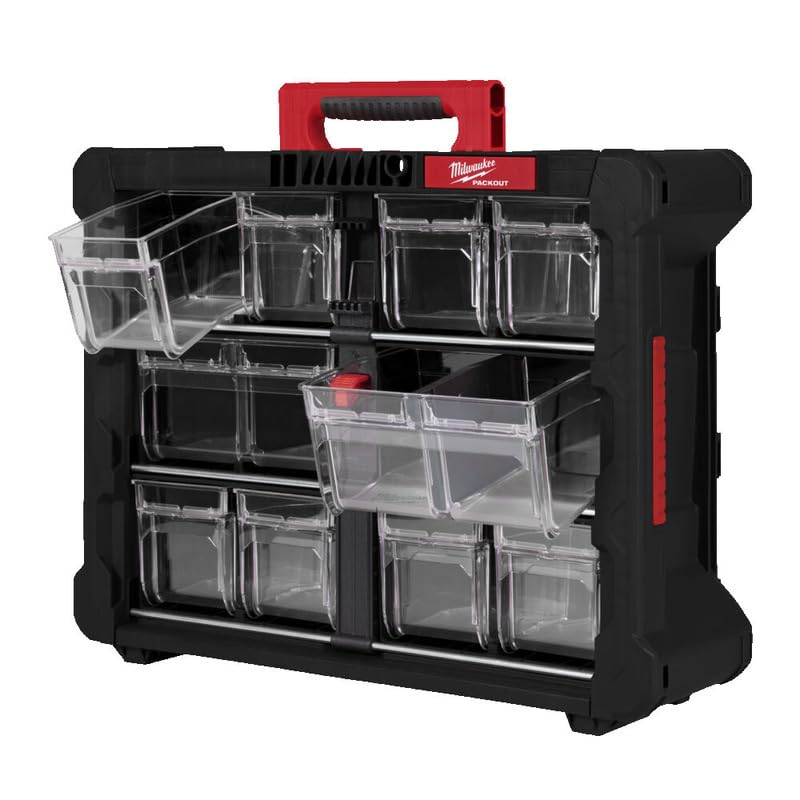 Milwaukee 4932498323 Packout Tip Bin Organizador con contenedor