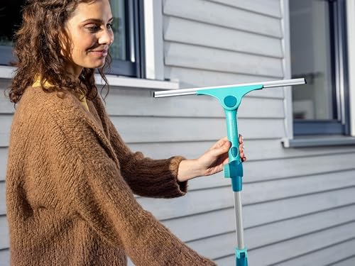 Leifheit Set Window Slider XL mit Teleskopstiel 200 cm, ausziehbare Teleskopstange von 120 bis 200 cm, Stiel für hohe Räume… – Ansicht 5