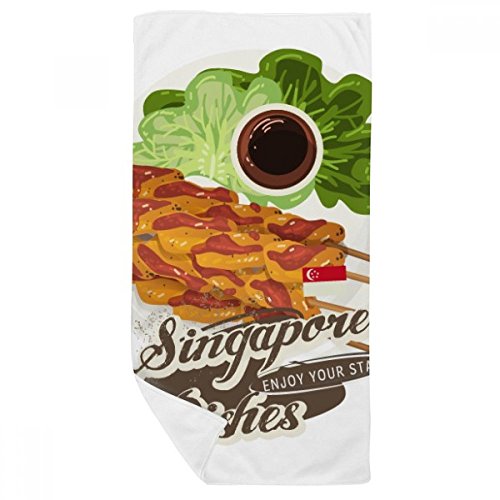 Serviette de bain Singapour Satay un cadeau original et multicolore - 2