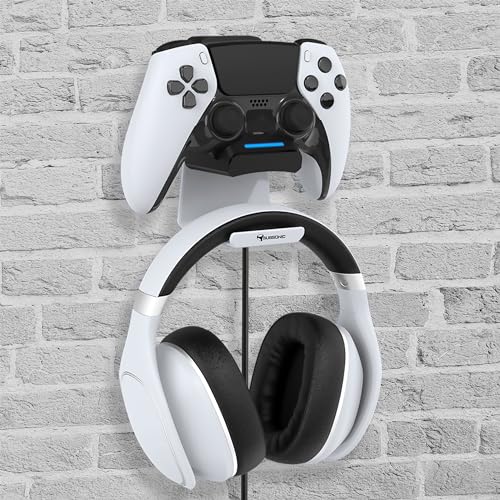 Station de recharge compacte pour manette PS5 avec support de casque gaming stable - 4