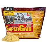 Horse Guard Super Weight Gain 24 lb – 3-in-1 Horse Weight Gain Supplement with Full-Fat Soy, Probiotics & Vitamins – Supports Digestion, Coat & Muscle Health – 48 Servings