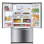 26cu.ft. French Door Refrigerator with Ice & Water Dispenser, Stainless Steel - Image 3