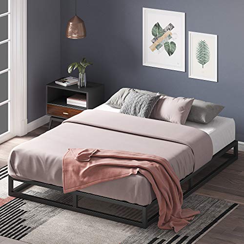 ZINUS Joseph 6 inch Metal Platform Bed Frame, Mattress Foundation, Wood Slat Support, No Box Spring Needed, Sturdy Steel Structure, Queen by Zinus - Used condition - US$42.38