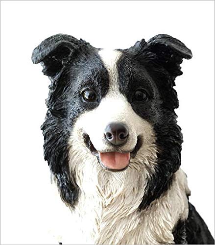 犬 置物 オブジェ アニマル ドッグ 玄関 ガーデン ボーダーコリー