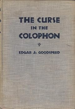 Hardcover The Curse in the Colophon Book