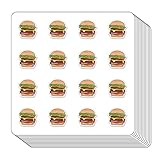 Hamburger Planner Stickers, 0.5in Scrapbooking Kids DIY Calendar Crafting 208-Pack