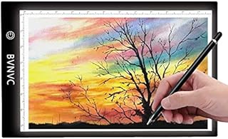 BVNVC Ultra-Thin A4 Tracing LED Copy Board Light pad, Led Light Box with Adjustable Brightness, Suitable for Diamond Painting, Quilting Supplies, Painting, Tattoo Drawing, Sketching
