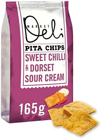 Walkers Market Deli Chilli & Sour Cream Pita Chips 165g
