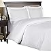 Royal Hotel's Striped White 300-Thread-Count 3pc King Duvet-Cover 100-Percent Egyptian Cotton, Sateen Striped, 100% Cotton