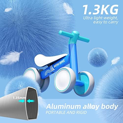 KORIMEFA Baby Balance Bike for 1 Year Old Boys Girls Ride On Toys Kids Balance Bike for 10-24 Months Toddlers First Bike Birthday Gift