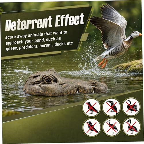 Effaroucheur de canard pour piscine et décor d'étang flottant réaliste - 4