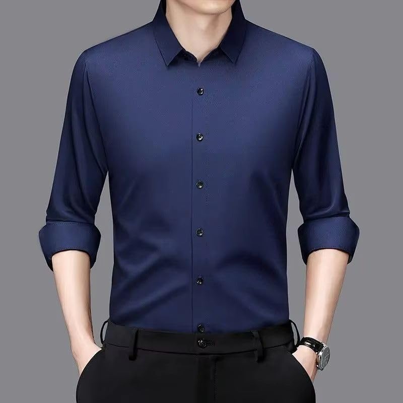 Button Up Cardigan Long Sleeve Turn-Down Collar Solid Color Men's Clothing Formal Casual Spring Autumn Tops2