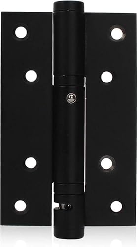 Ranbo - Bisagra para puerta de acero inoxidable resistente con resorte, cierre automáticocierre suavetensión ajustableamortiguador de apoyo 5 x 3