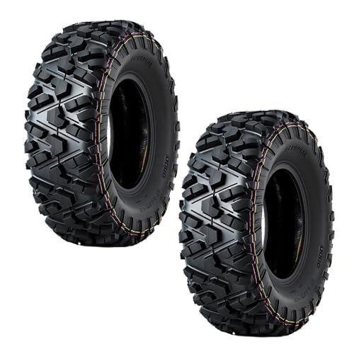 26x9-12 ATV UTV Tires,26x9x12 All-Terrain ATV Tires for Rock, Sand, Mud, Trail,6PR Tubeless,Pack of 2