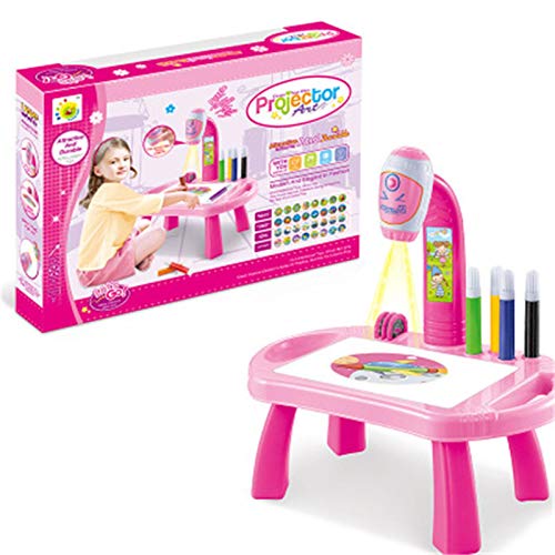 YYDS Home Projector Painting Table, Kids LED Projector Drawing Table, Projection Educational Toy Painting Lightweight Educational Drawing Toy Game - Thumbnail 3