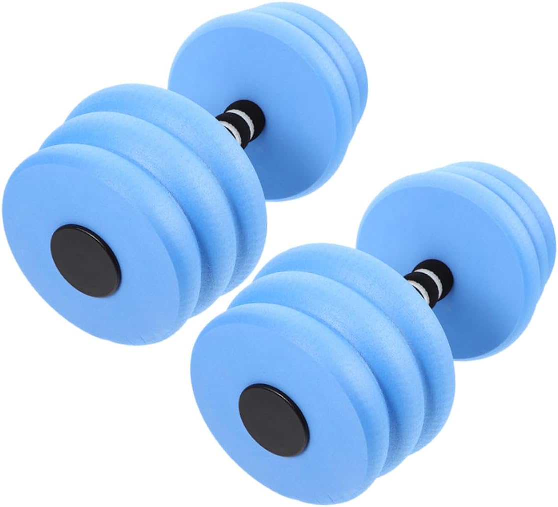 2pcs Eva Foam Floating Dumbbells for Aquatic Exercise Enhanced Buoyancy Water Aerobics Equipment for Pool Fitness and Swimming Workouts Lightweight and Durable Design