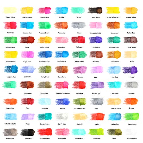 Kalour KA-WPS072-TIN Watercolor Pencils - Professional Set Of 72 thumb #1