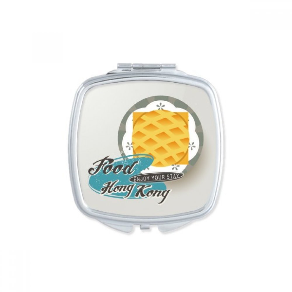 Miroir portable à la main Hong Kong Egg Puff - Miroir compact maquillage carré