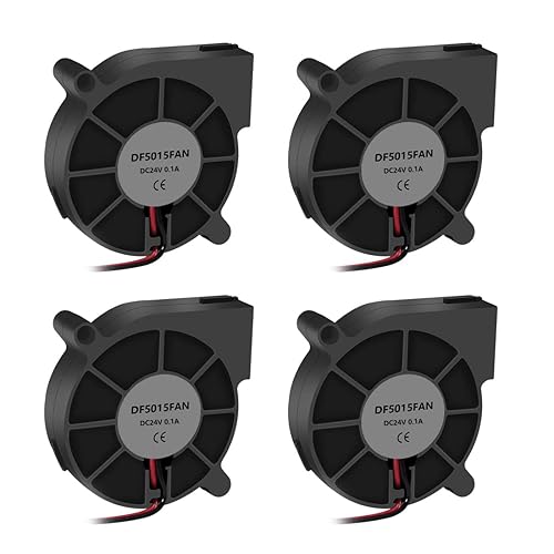 Miniatura 9 de Ventilador de enfriamiento sin escobillas 5015 4 piezas soplador de impresora 3D DC 12V ventiladores 1.969x1.969x0.591 in ventilador para extrusoras