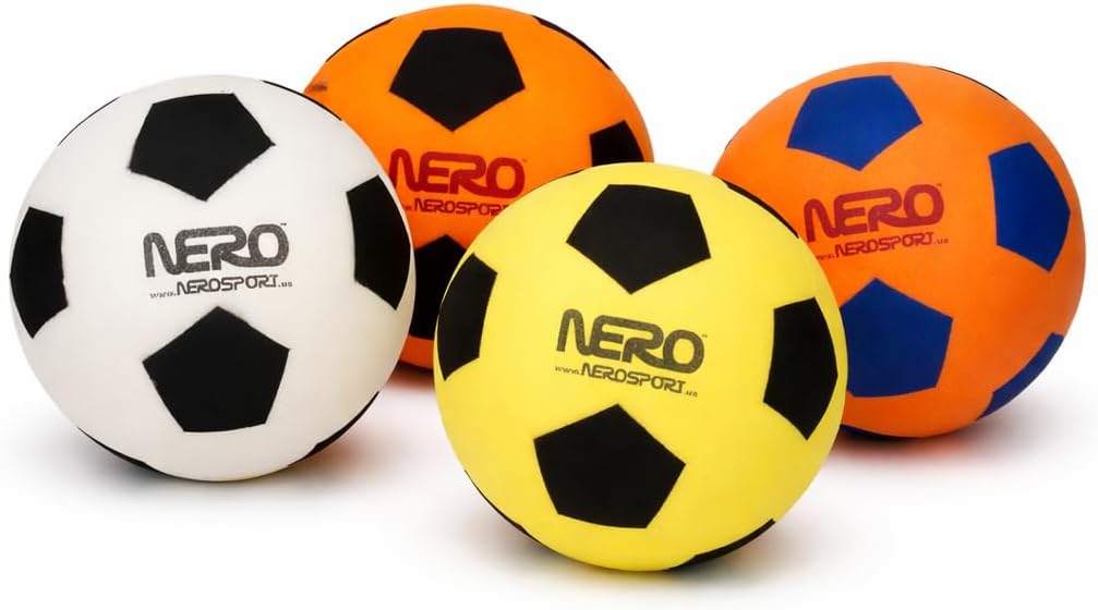 NERO SPORT Ninja Soccer Ball - Quiet Indoor Soccer Training Ball for Kids, Soft Silent Ball for Dribbling, Passing, Footwork & Ball Control Practice at Home