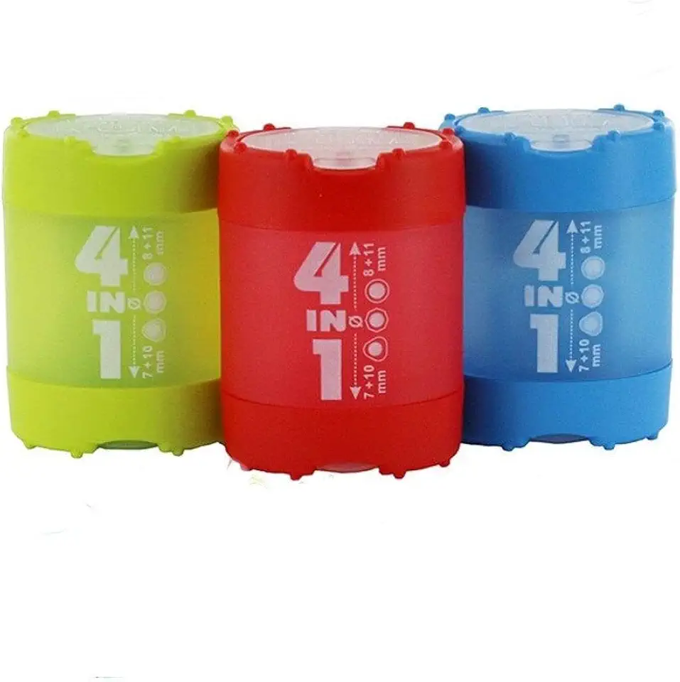 Apontador Kum Germany - 4 em 1 - Amarelo