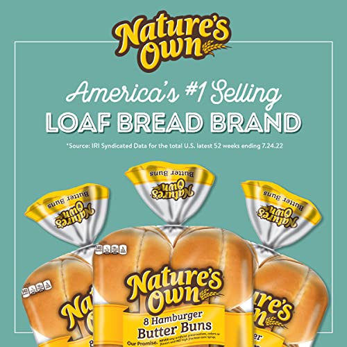 Nature's Own Hamburger Butter Buns - 16 Oz Package #TOP3