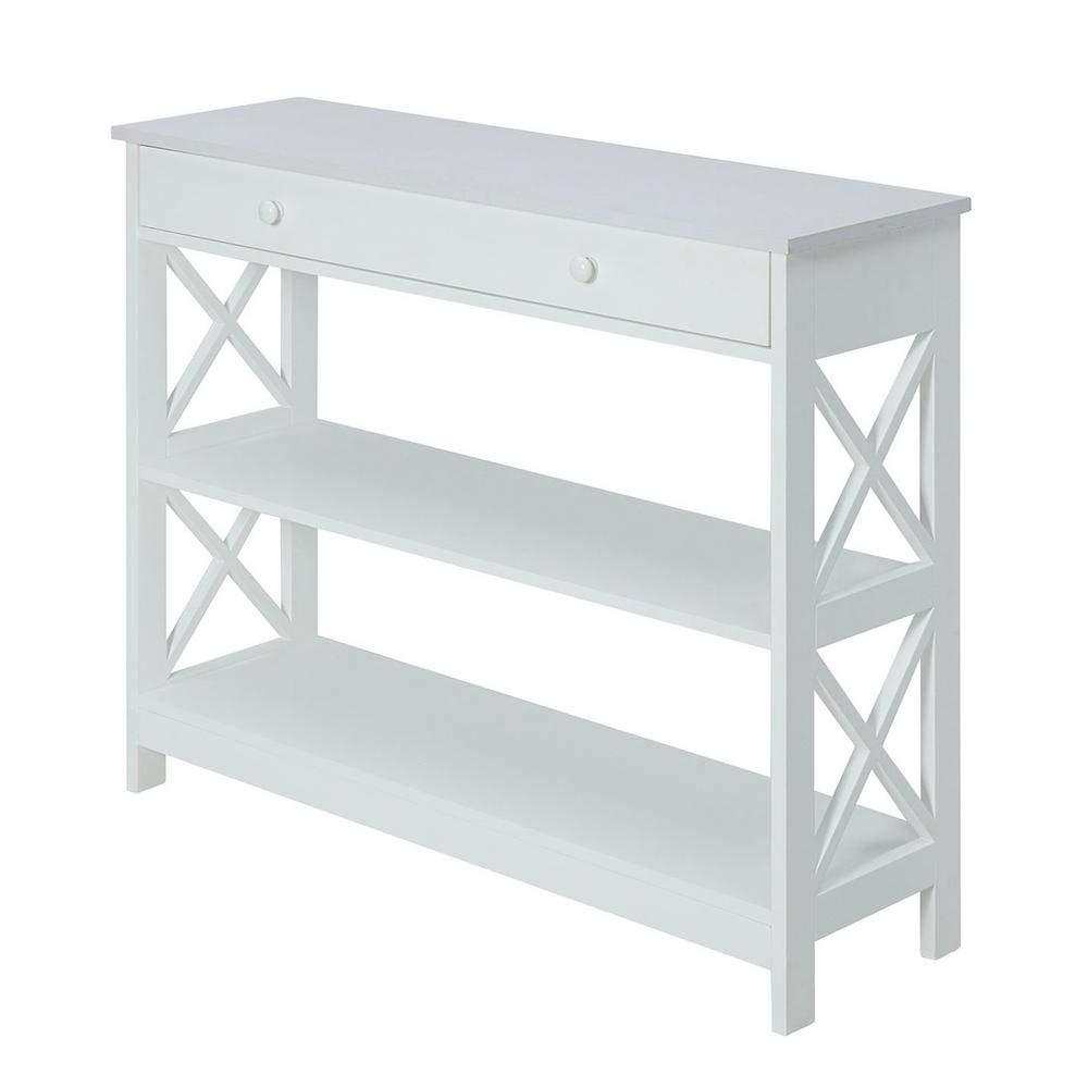 Convenience Concepts Oxford 1-Drawer Console Table, White