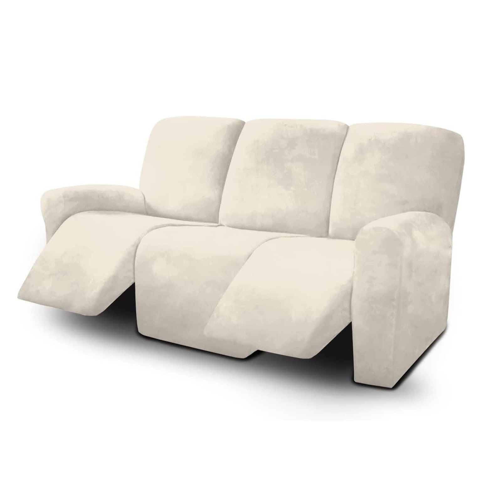 Funda for sofá de 3 plazas Funda for sofá reclinable 8 Piezas elástica sofá seccional protección de Muebles reclinables 3(D2)
