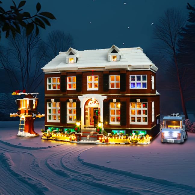 BRICKSHINING LED Lighting Compatible with LEGO Home Alone 21330, Light Kit Compatible with LEGO 21330, Giving Light to Model, NOT Included The Model