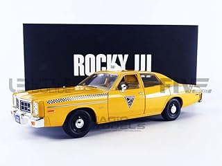 1978 Monaco Taxi City Cab Co. Yellow Rocky III (1982) Movie 1/18 Diecast Model Car by Greenlight 19111