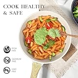 GiPP Nonstick Skillet Frying Pan,White Granite Non Stick Pans,Omelette Pan with Heat-Resistant Handle,Compatible with All Stovetops,PFOA Free (White, 24cm) - Image 6