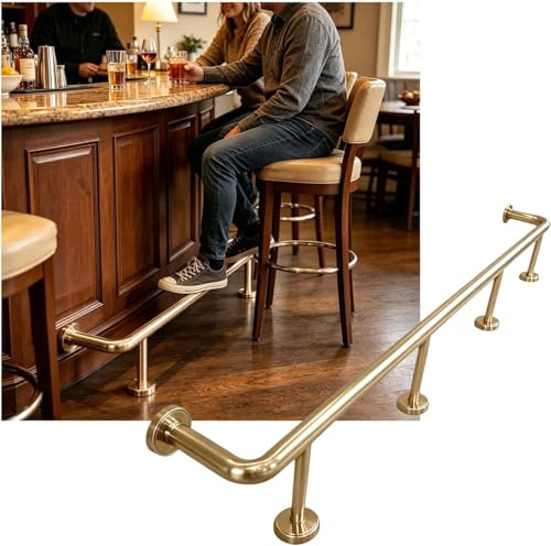 Fixation repose-pieds robuste pour comptoir de cuisine et bar 3m - 2