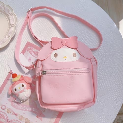 Toddler Cute Mini Backpack for Kids - Kawaii Casual Small Shoulder Bag, Girl Real Littles Preschool Cartoon Design, Simple Modern Baby Kindergarten Leash Bag, Anime Themed Gift(Pink)2