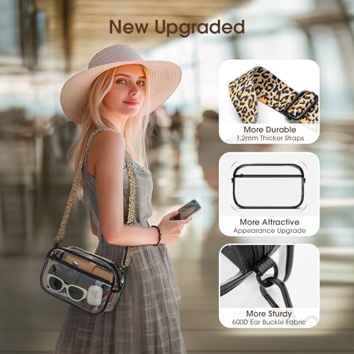 Clear Bag For Stadium Events, Clear Purse for Women Stadium Approved Crossbody Bags, Bag for Concerts Sports Events Festivals3