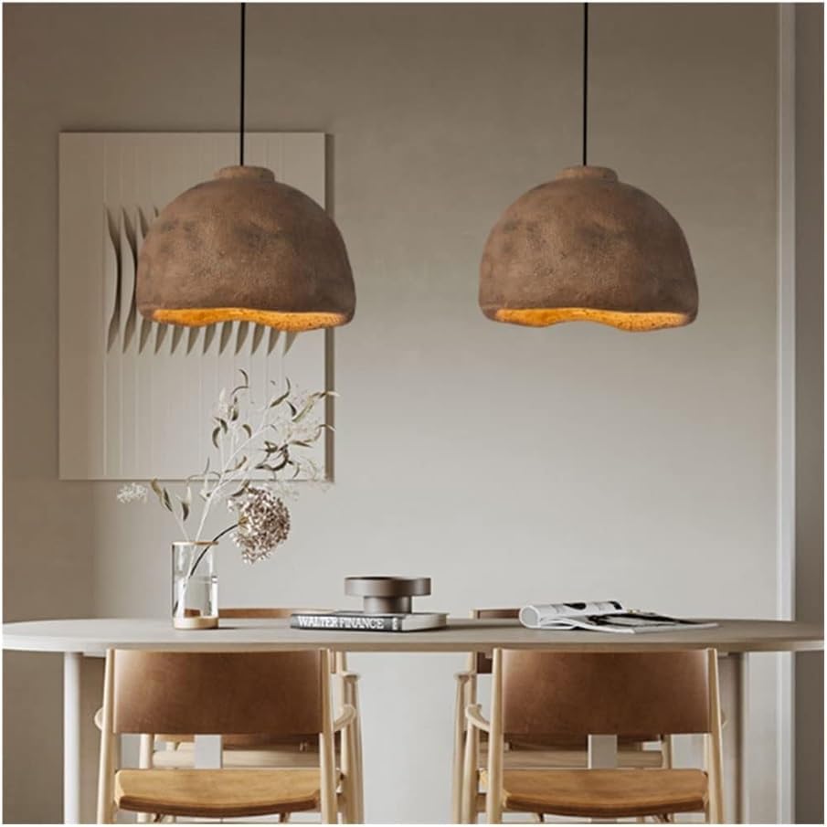 Lampada a Sospensione Vintage - Lampada a Sospensione Moderna Giapponese Soggiorno in Famiglia, Design Semplice, Elegante apparecchio di Illuminazione per Arredamento